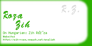 roza zih business card